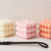 Bubble heart candle