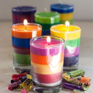 Round block jar candle(Large)