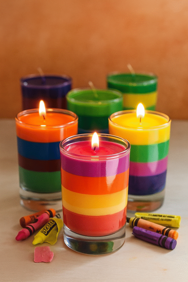 Round block jar candle(Large)