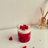 Small hearts gel wax jar candle